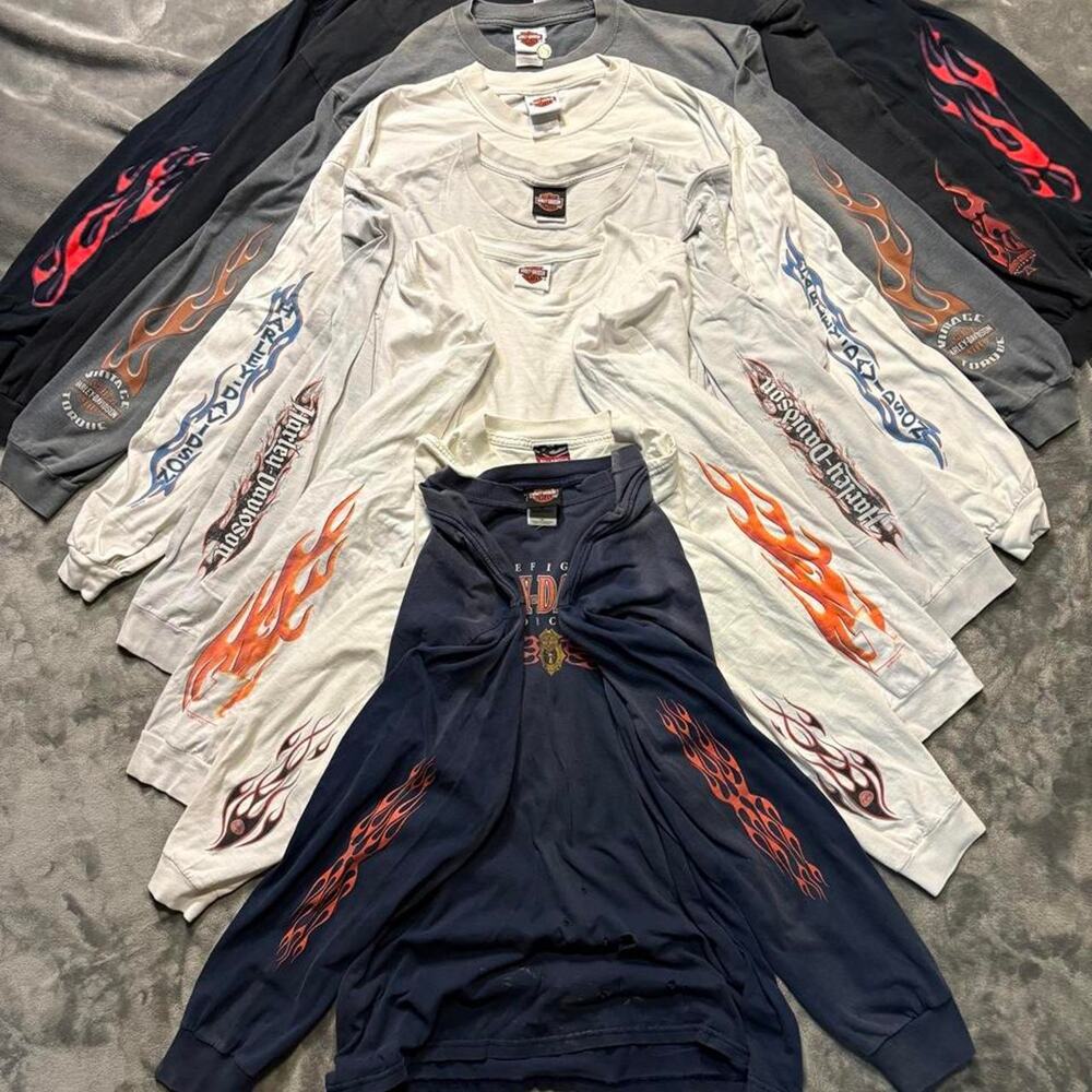 Harley davidson flame long sleeve